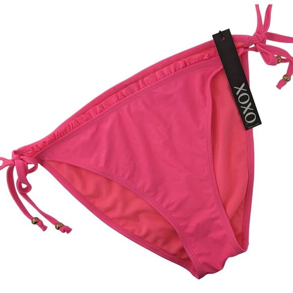 Pink Bikini Bottom Side Tie XOXO Swimear - Picture 2 of 8